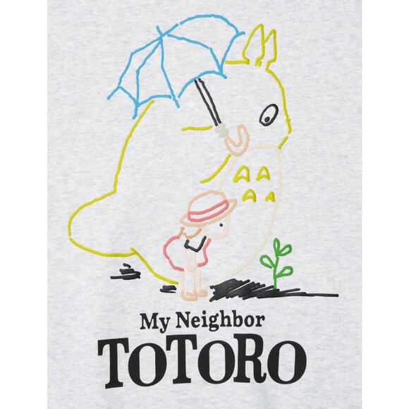 Uniqlo Studio Ghibli My Neighbor Totoro Sweatshirt in Light Gray - Picture 4 of 12